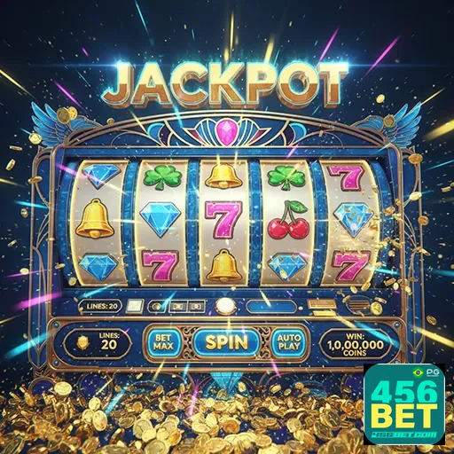 Imagem de máquinas de caça-níqueis no 456bet, destaque para a variedade de slots disponíveis no site.